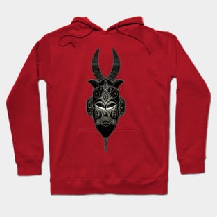 Horned tribal mask Hoodie